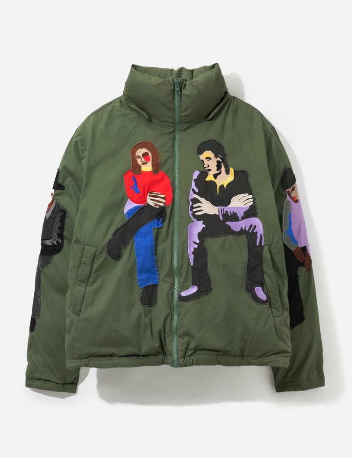 KidSuper Subway Car Patchwork Puffer