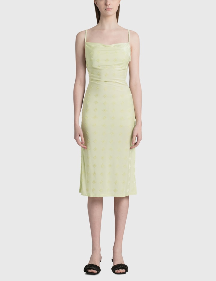Velour Monogram Slip Dress Placeholder Image