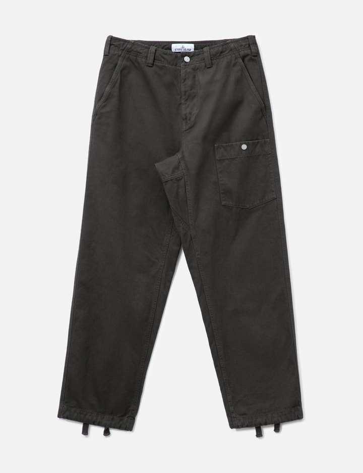 스톤 아일랜드 Slub Cotton Batavia-TC_S.I. Marina Loose-Fit Cargo Trousers