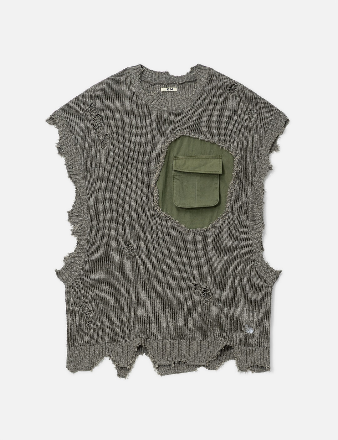 Destroyed Knit Vest view 7