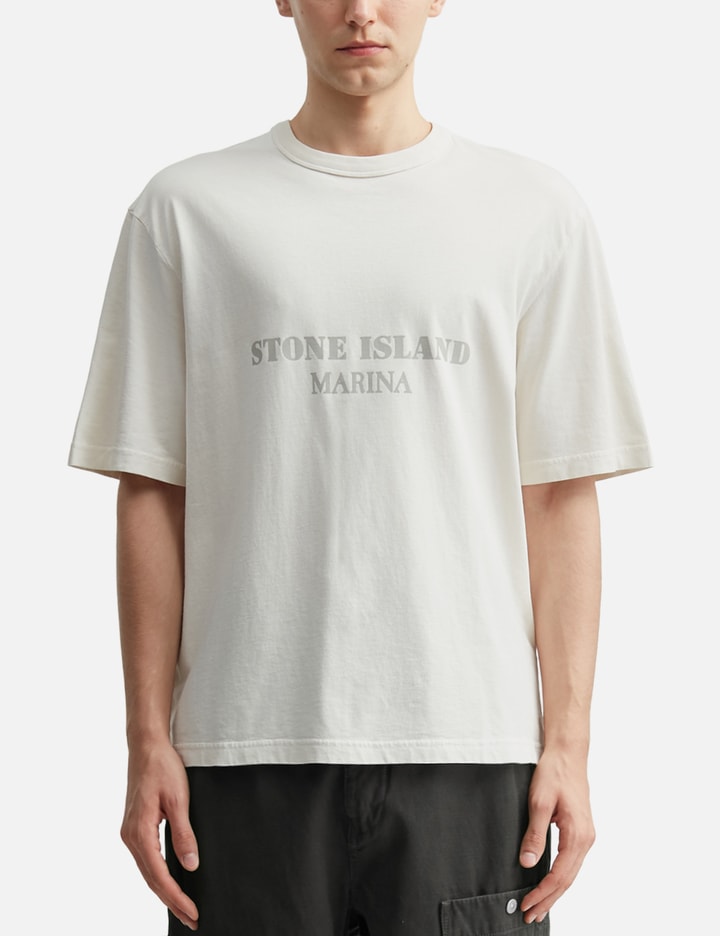 스톤 아일랜드 Combed Organic Cotton Jersey_S.I. Marina Oversized-Fit T-Shirt