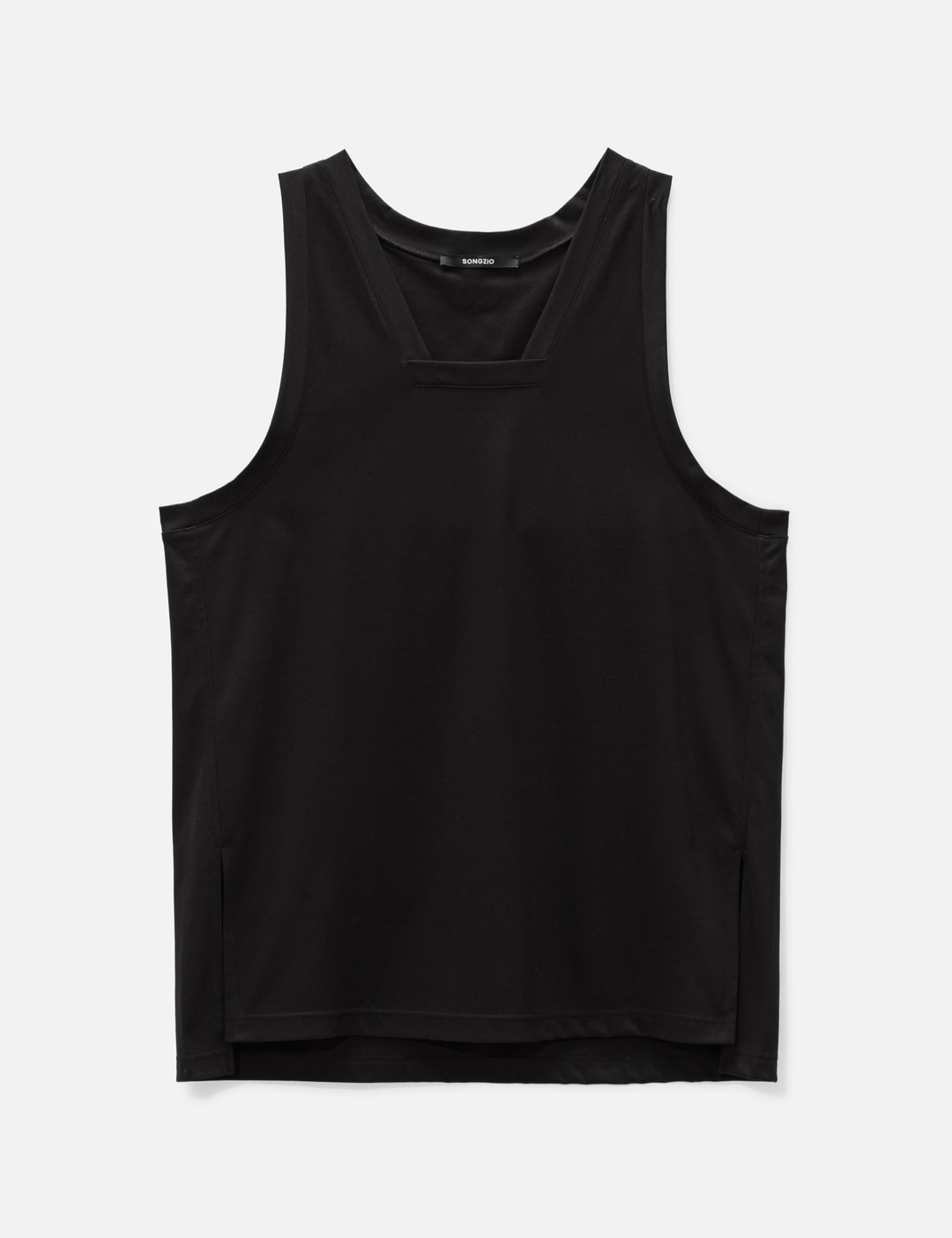Supreme Cotton - black tank top: Tank top for man brand HOM for sal