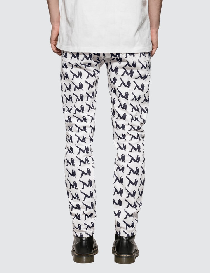 Allover Icon Printed Straight Leg Jeans Placeholder Image