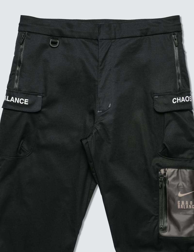 nike undercover cargo pants black