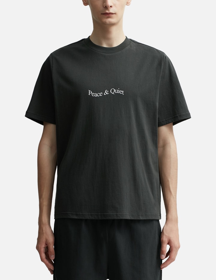 Shop Museum Of Peace &amp; Quiet Wordmark T-shirt In Black