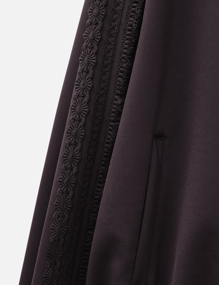 AJOBYAJO Multi Lace Trim Raglan Track Jacket