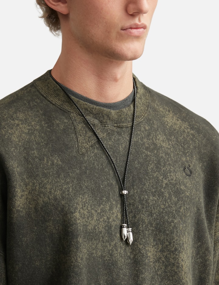 Double Bullet Leather Cord With Arrow Star Hollow Rondelle Bead view 4