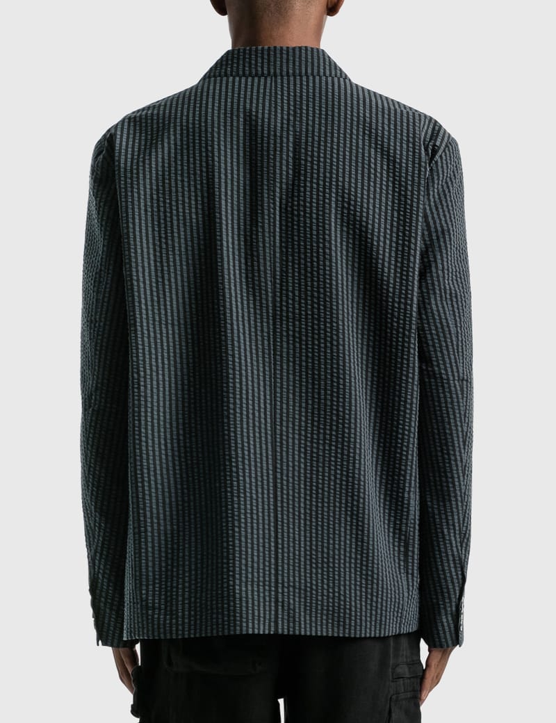 stussy stripe seersucker sport coat