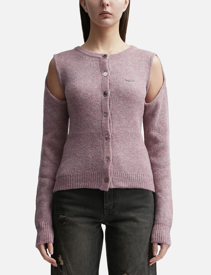 CUT-OUT MOHAIR CARDIGAN Placeholder Image