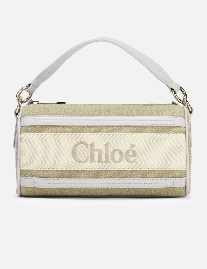 Woody Tube Shoulder Bag In Linen & Soft Leather Placeholder Image