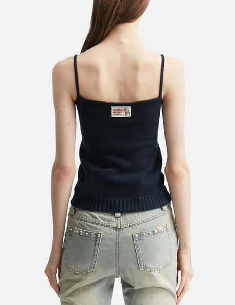 Navy Blue Knit Cami Top view 12