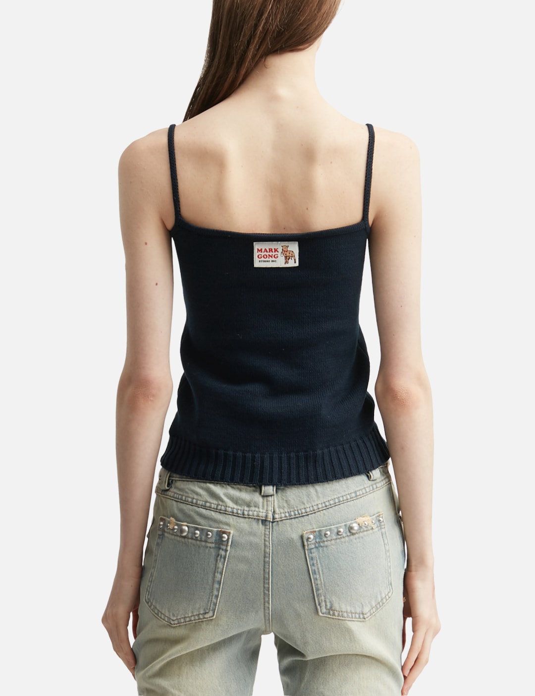 Navy Blue Knit Cami Top view 19