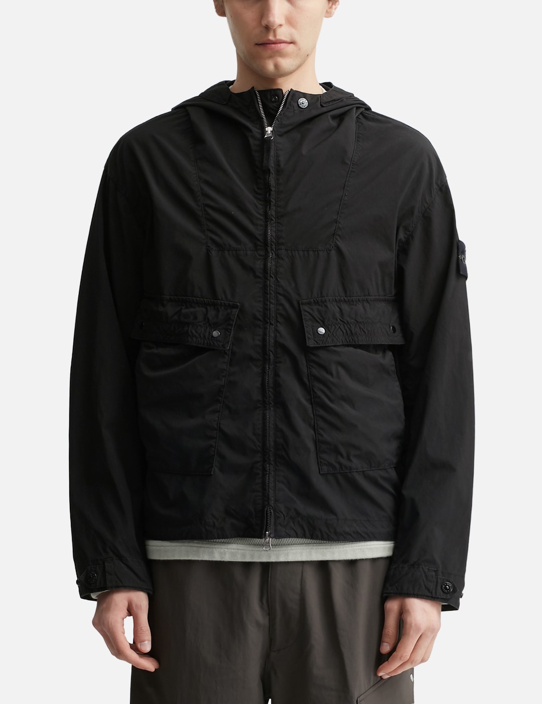 Light Compact Touch Poly-TC Hooded Jacket view 11