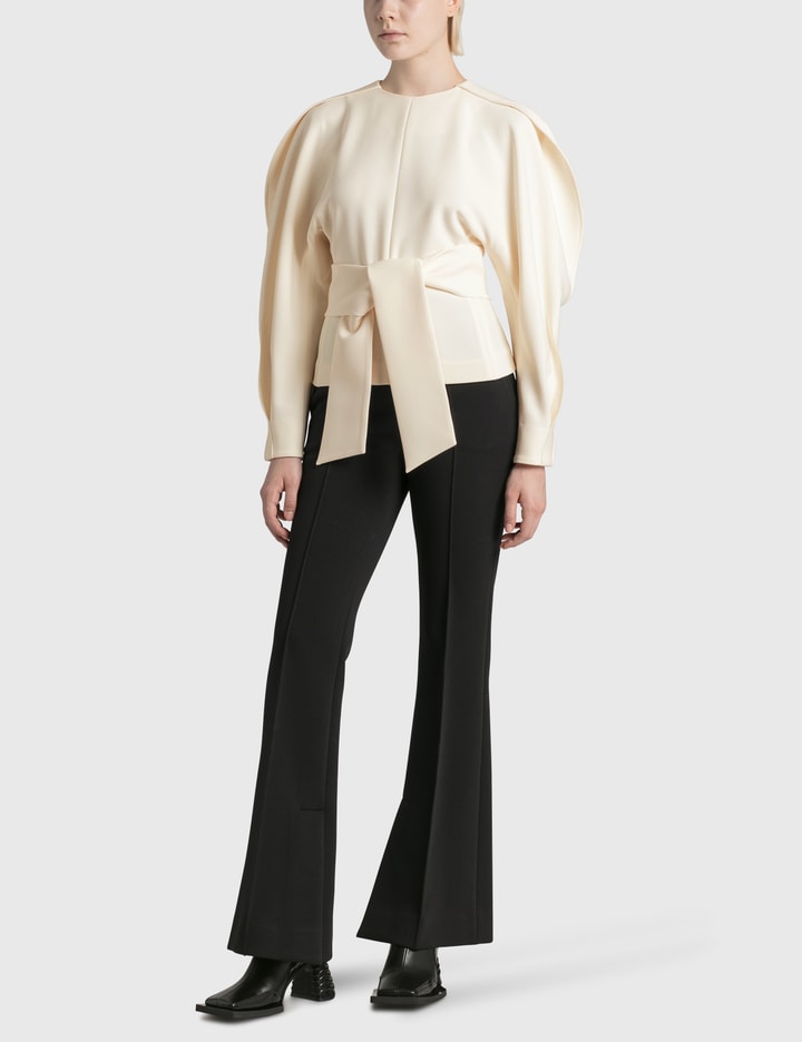 Side Slit Slim-fit Flared Pants Placeholder Image