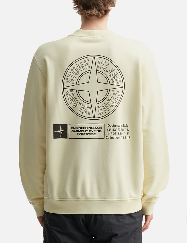 Cotton Fleece 'Industrial Four' Print Sweatshirt Placeholder Image