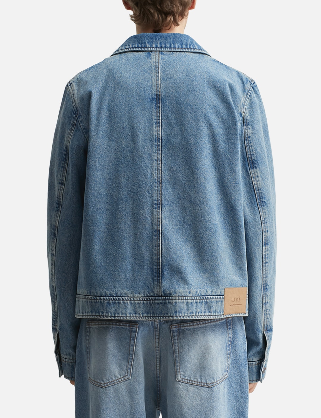 Contrasted Ami De Coeur Zipped Jacket view 19