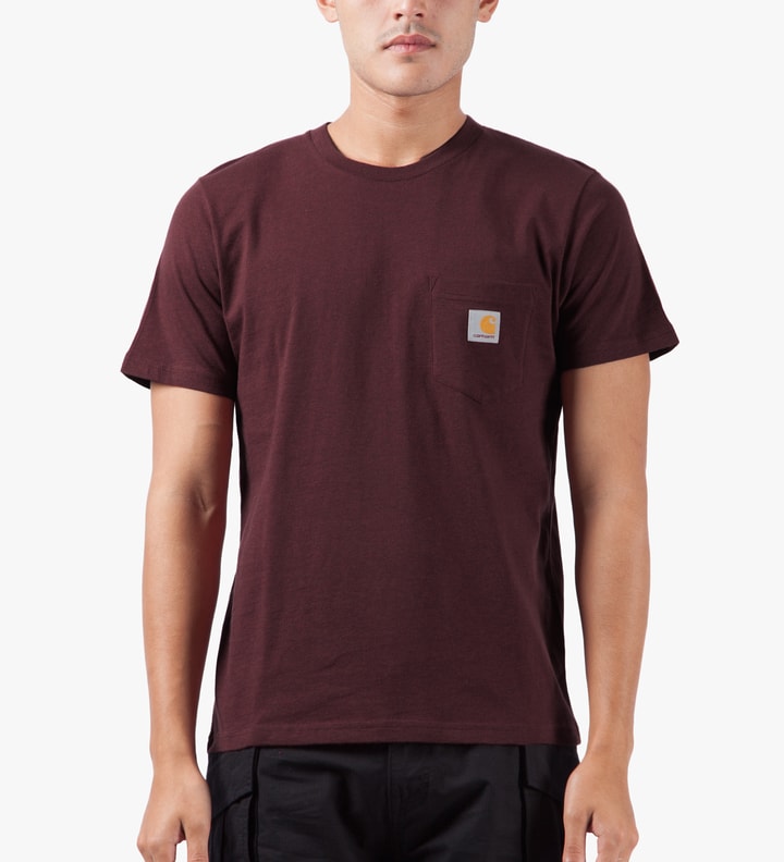 Bordeaux Heather S/S Pocket T-Shirt Placeholder Image