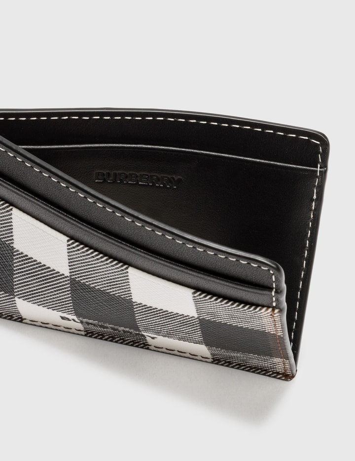 Burberry - Check Print and Leather Card Case
