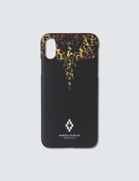 Marcelo Burlon Leopard Wings iPhone XS Case