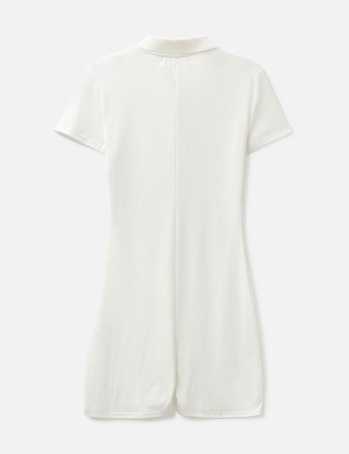 Praying Champagne Romper In White