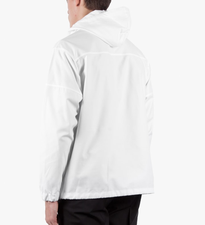 White Hooded Windbreaker Shirt Placeholder Image