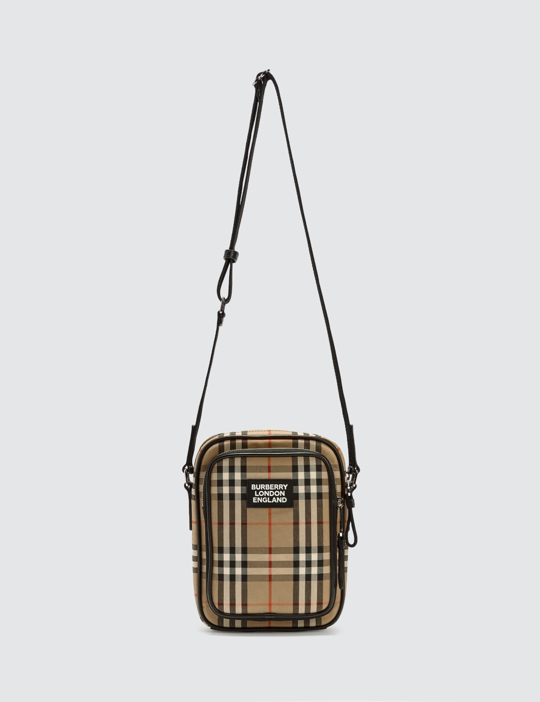 Burberry Vintage Check and Leather Crossbody Bag HBX