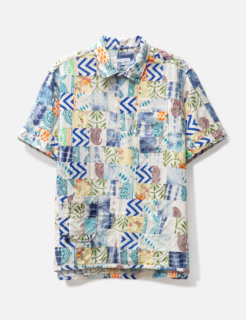 Engineered Garments Camp Shirt キャンプシャツ L Engineered Garments Camp Men\u0027s Short Sleeve Shirt Men\u0027s Shirt