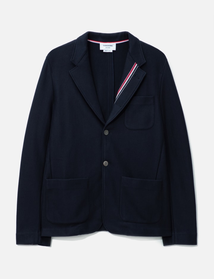 Thom Browne Cotton Sack Jacket In Blue