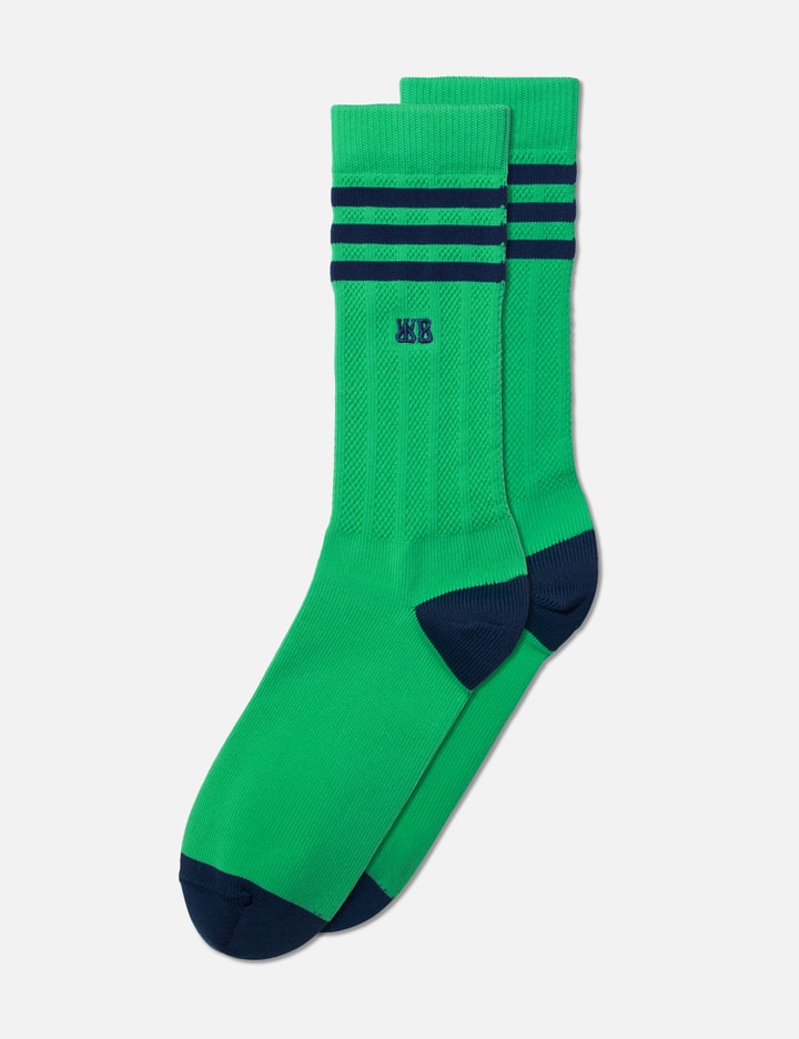 Adidas Originals Wales Bonner Crew Socks In Green
