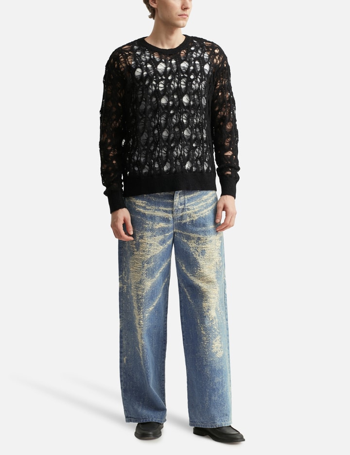 Taakk Lame Mohair Knit In Black