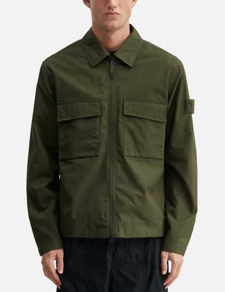 Ghost Cotton Canvas Zip-Up Shirt view 10