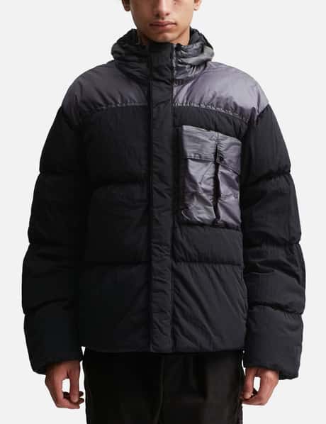 C.P. Company - ECO CHROME-R MIXED GOGGLE DOWN JACKET | HBX 