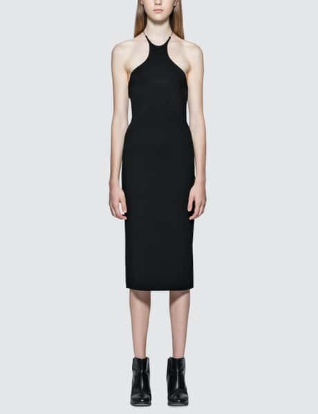 linen halter dress midi The Linen Halter-Neck Dress