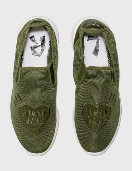 adidas Originals X Human Made Pure Slip On in Green