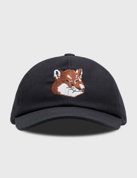 Maison Kitsune Large Fox Head Embroidery Cap