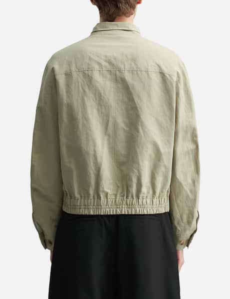 Linen Blend Harrington Jacket view 12