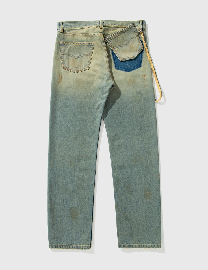 Distressed Jeans with Strap Pouch Placeholder Image