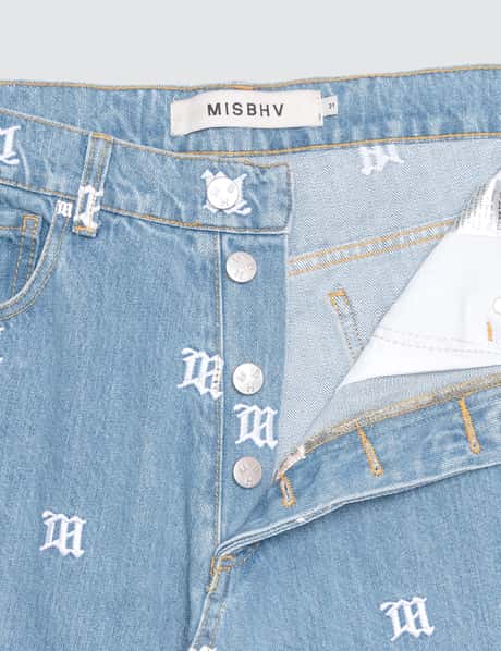 MISBHV Monogram-printed jeans, Women's Clothing