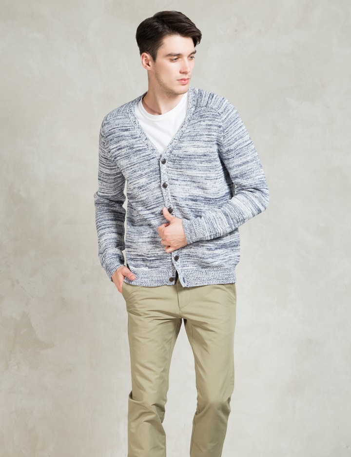 Navy Jacob Melange Cardigan Placeholder Image