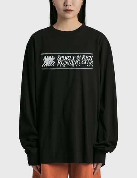 Sporty & Rich 94 러닝 클럽 롱 슬리브 티셔츠