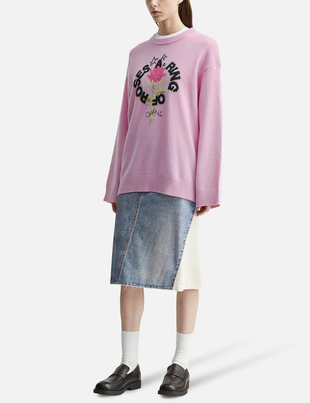 Graphic Wool Oversized Crewneck view 15