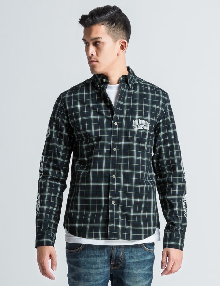 Green Plaid Button Down Shirt Placeholder Image