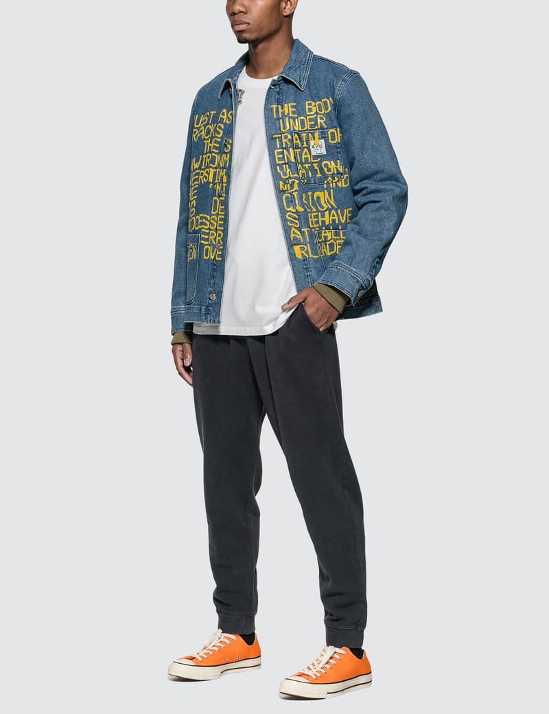 apc brain dead denim jacket