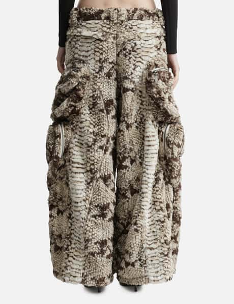 Snakes Pants Faux Fur Pocket Pants view 9