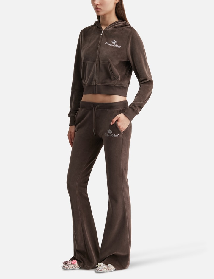 Sporty & Rich Sporty & Rich X Juicy Couture Script Velour Sweatpant
