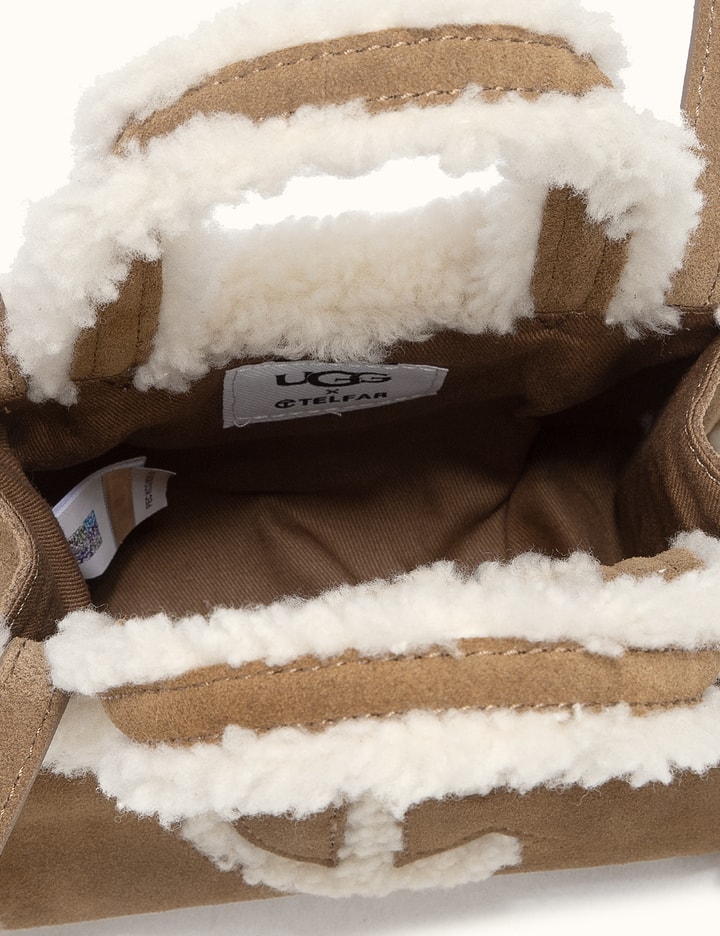 Ugg X Telfar Small Shopper Shoulder Bag Suede Light Off2way In Brown