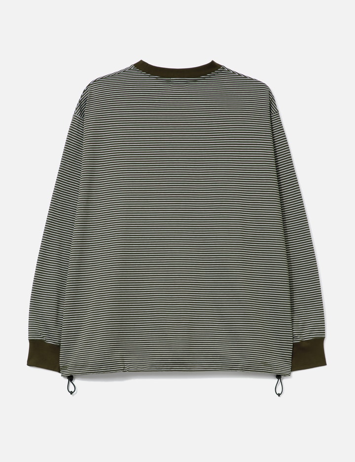 "C" Striped Long Sleeves T-Shirt With Drawstrings Placeholder Image