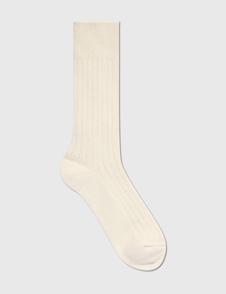 Cotton Wool Ribbed Crew Socks Placeholder Image