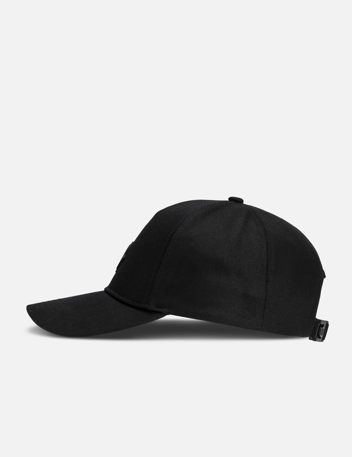 Moncler Logo Patch Baseball Cap In Black