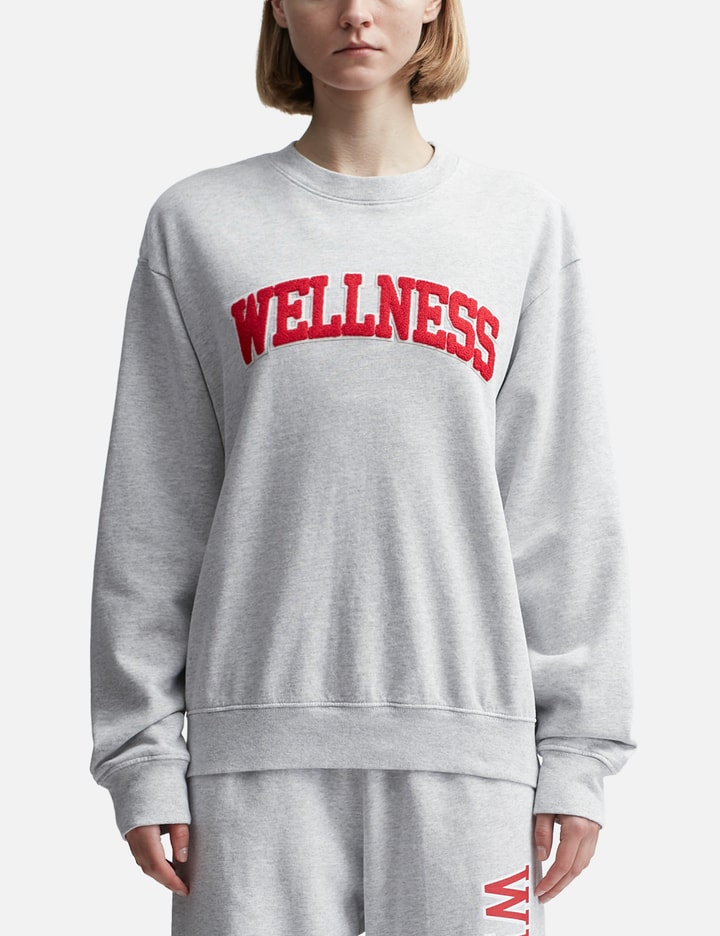 Sporty &amp; Rich Wellness Ivy Boucle Crewneck In Grey